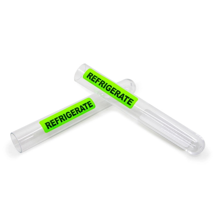 Refrigerate Stickers – Fluorescent Green 100 Stickers – 1"