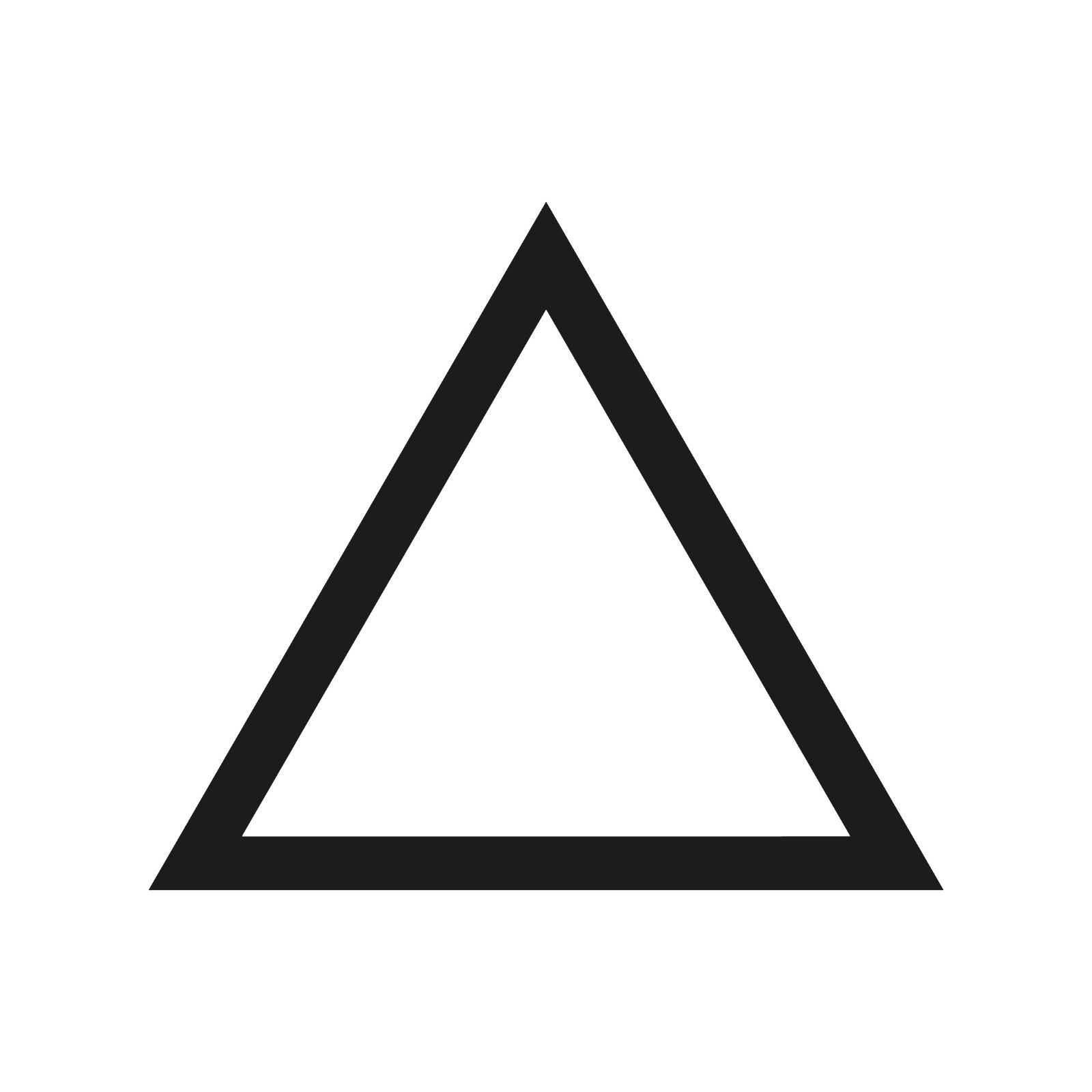Triangle Shape Outline vinyl decal Triangle sticker