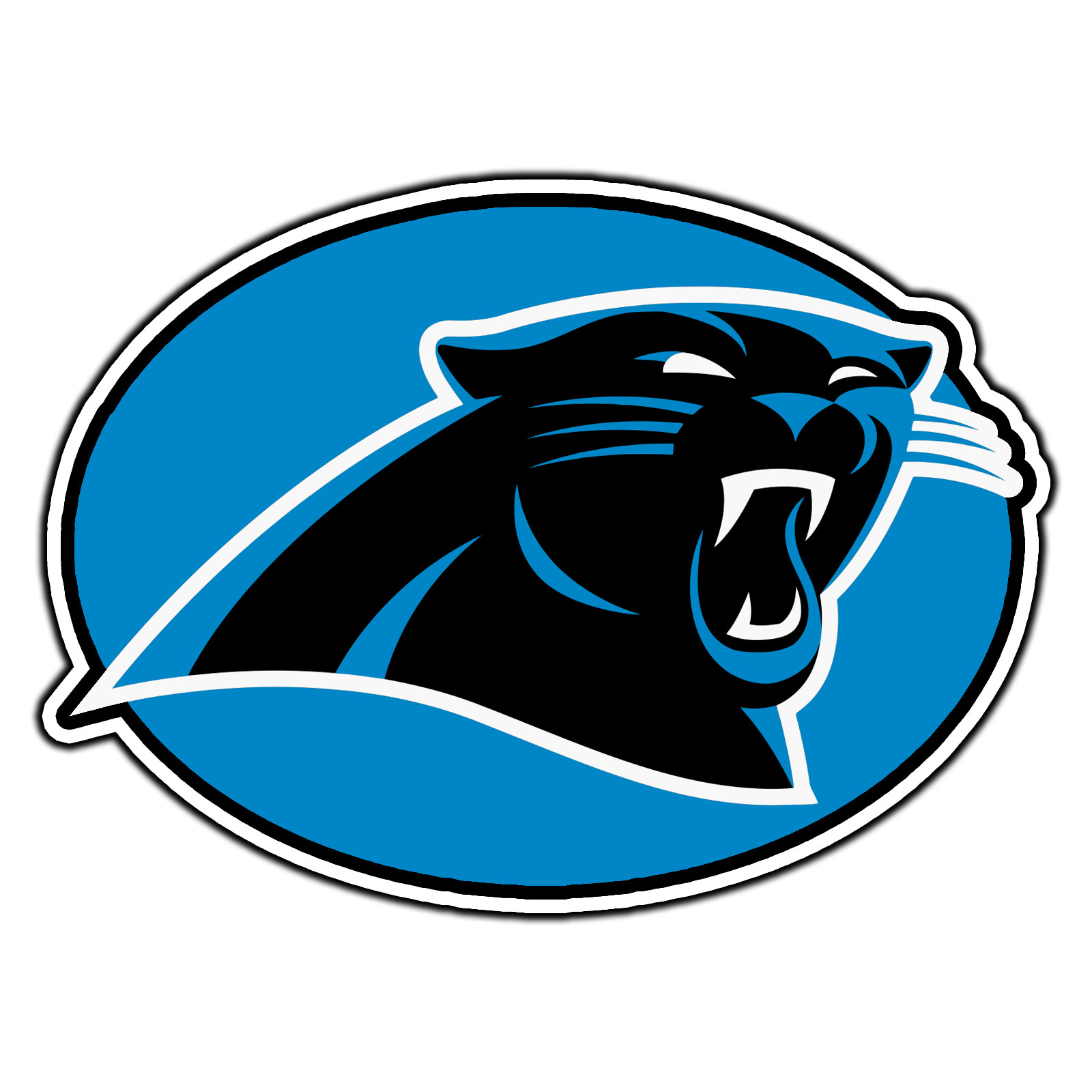 Carolina Panthers Logo #4 Football Sticker Waterproof Vinyl Decal Die-Cut Car