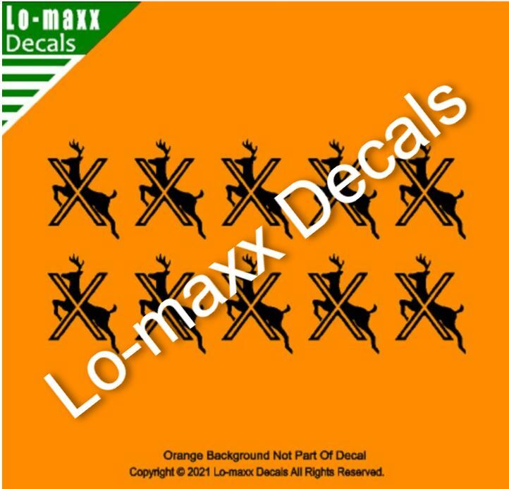 Deer Kill Markings Hunting Car Truck SUV Premium Quality Die Cut Vinyl Decal