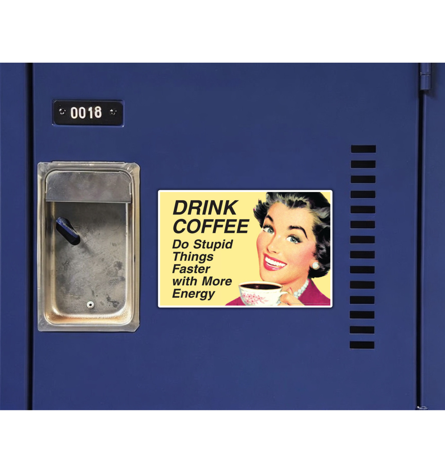 Coffee Funny Humor Fridge Magnet or Laptop Sticker