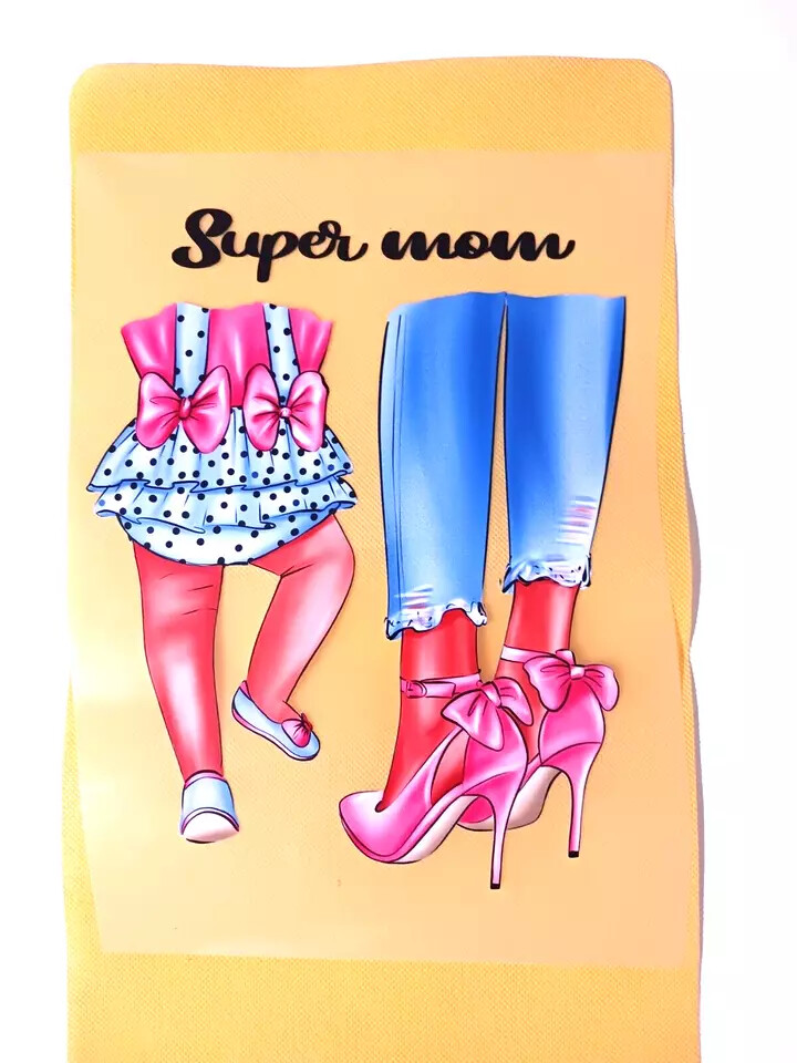 Supper Mom Sublimations Iron Stickers For T-shirt Hoodies Jackets (3 Pack)