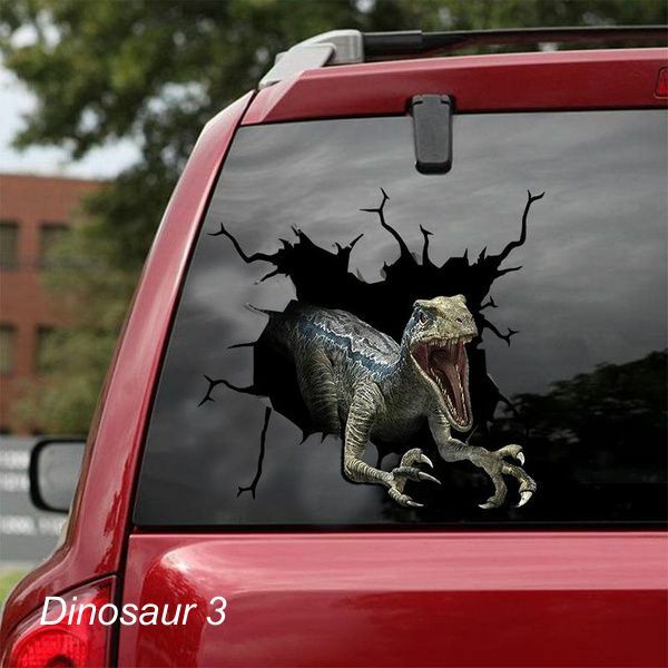 LARGE-SIZED CAR DECAL – DINOSAUR – 3 CHOICES