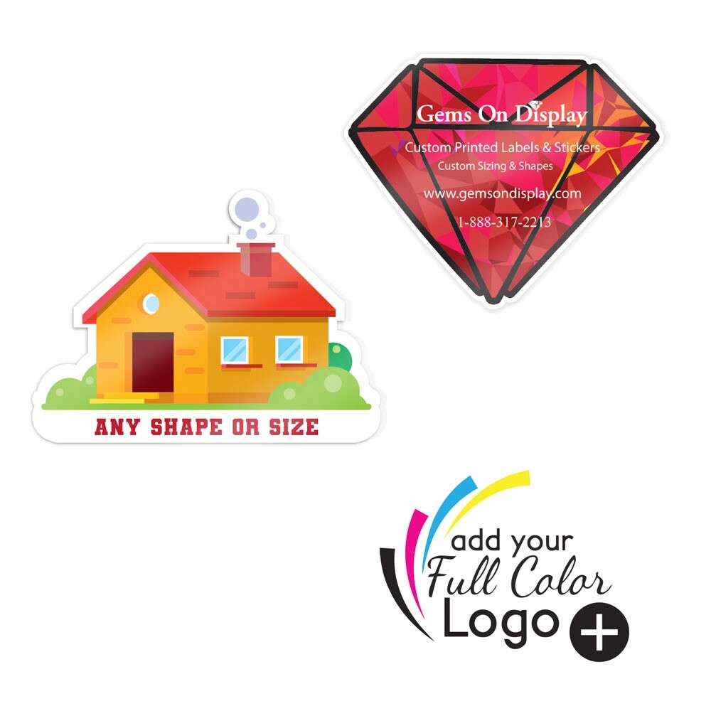 Square / Rectangle Custom Printed Stickers Labels Full Color Stickers & Labels