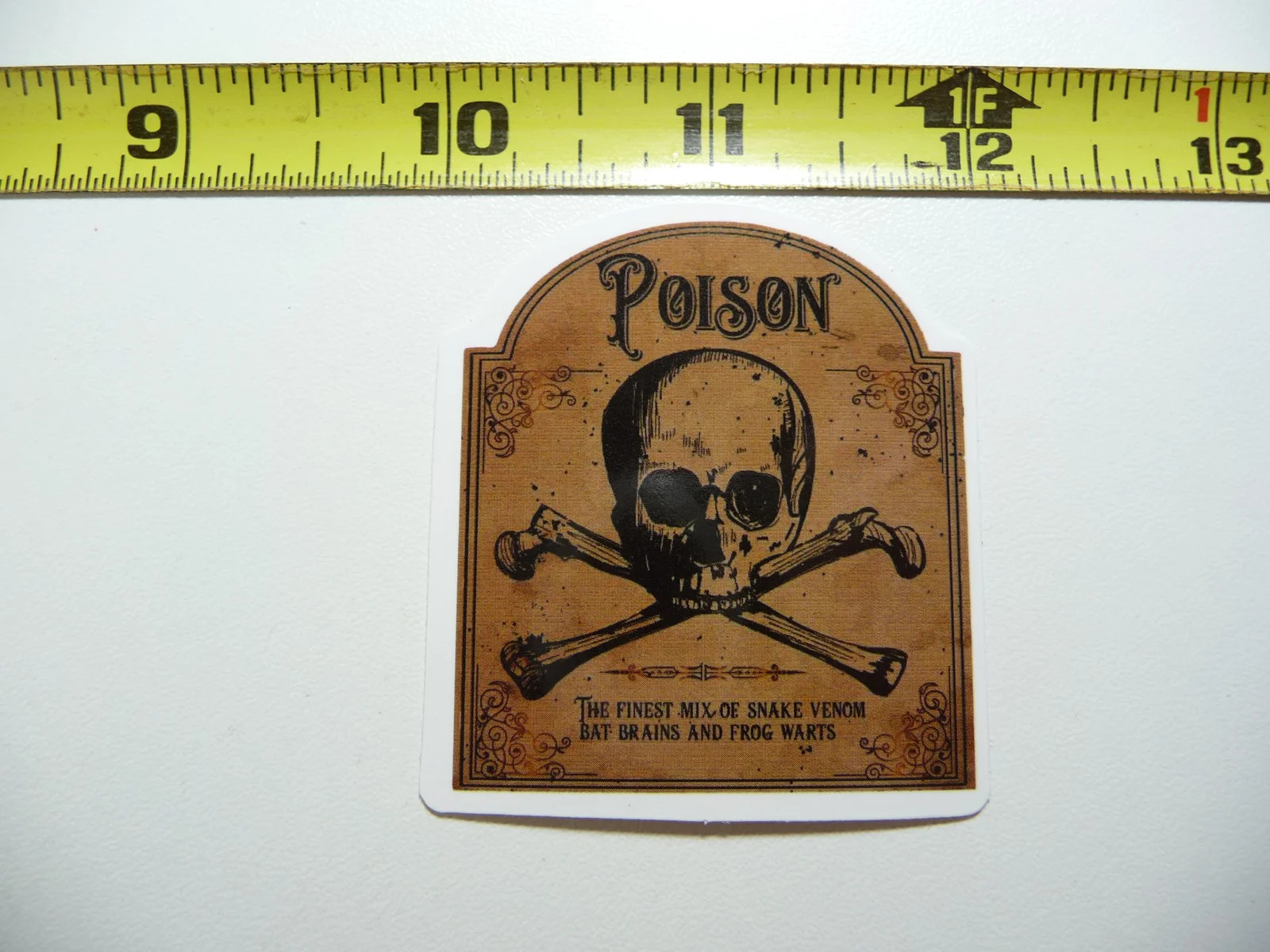 SNAKE VENOM BAT BRAINS FROG WARTS SMALL STICKER DECAL WITCHCRAFT POTION SPELL