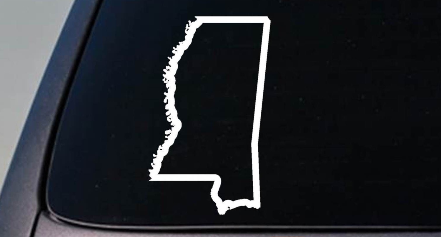 MISSISSIPPI state 6" sticker decal car truck window college football basketball