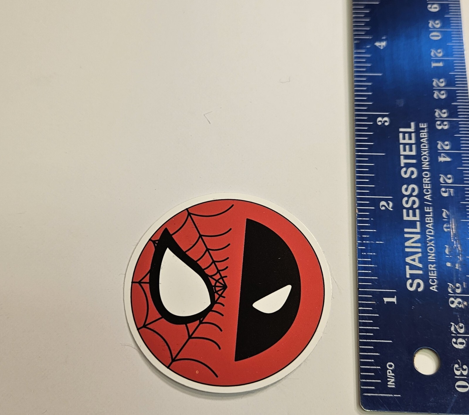 Circular Spiderman Logo Sticker Laptop Decal Waterproof Skateboard Sticker