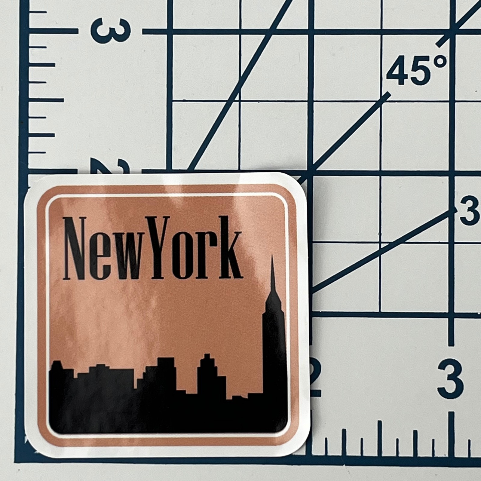 New York Skyline Vinyl Sticker Empire State Building NYC Travel Souvenir