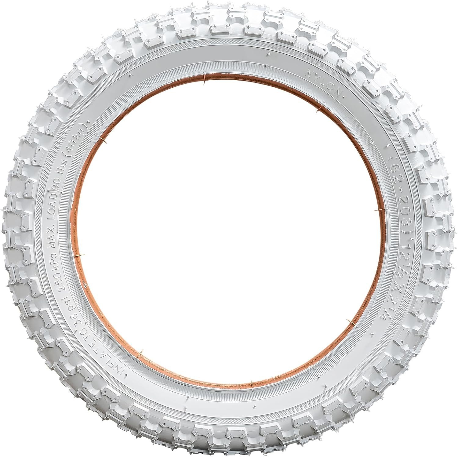2-PCS 12.5" Kid Bike Tires 12 ½ X 2 ¼ (62-203) and 12.5" Bike Tubes Schrader Val