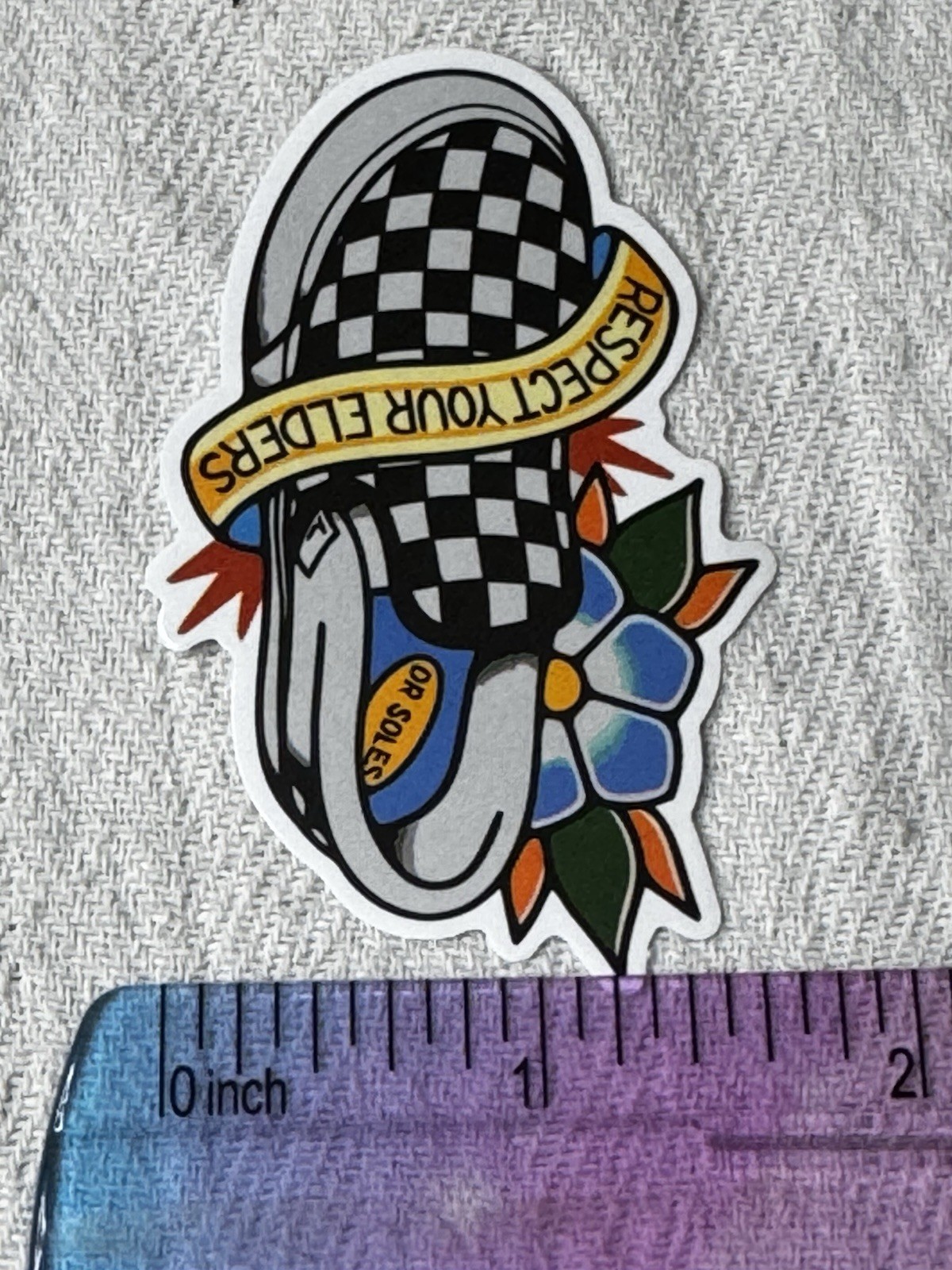 2 PCS Respect Your Elders Gen x Millennial VANS Skater Decal Sticker Spicoli