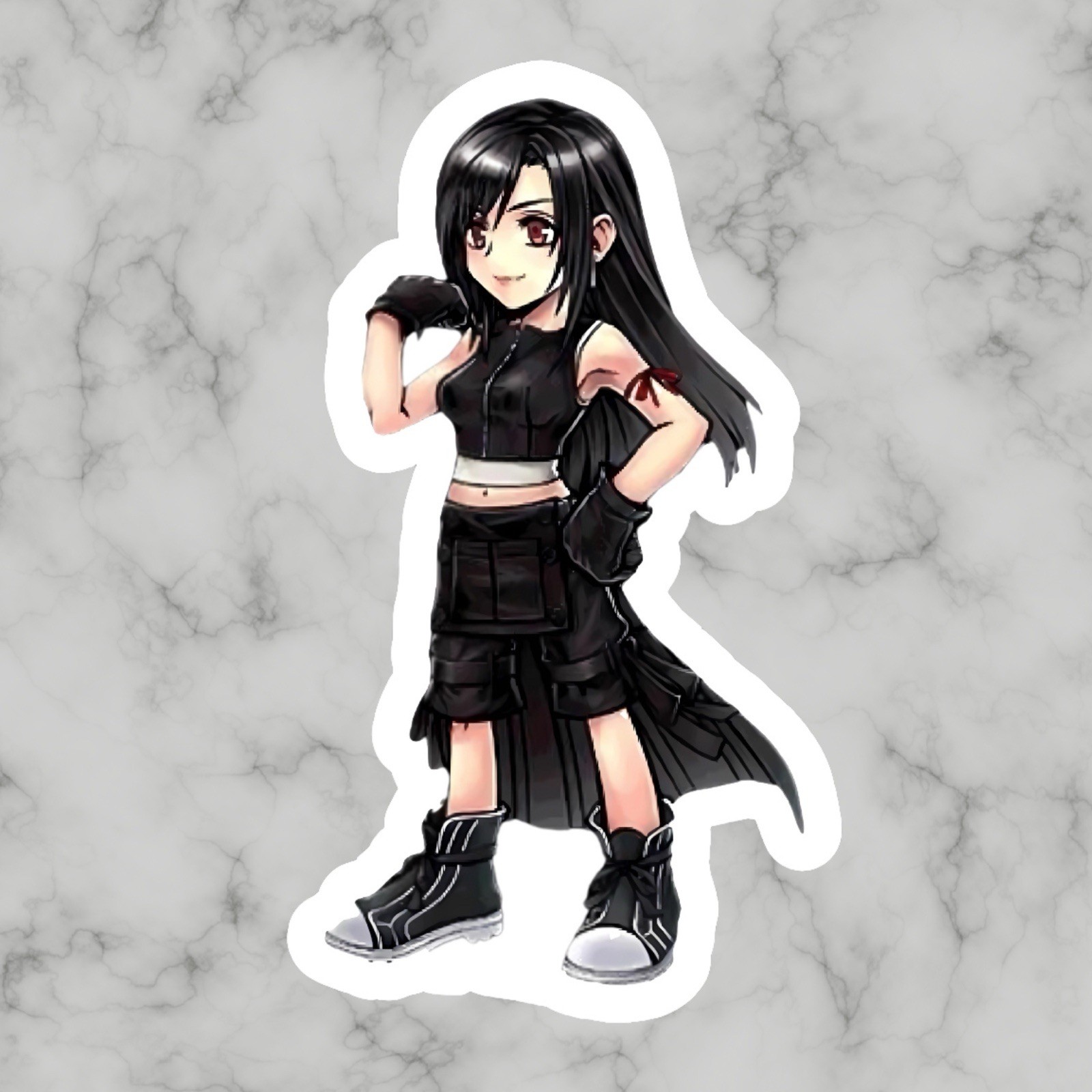 Tifa Hartlock, PS1, Final Fantasy 7, FF7, FFVII, Glossy Vinyl sticker, Decal