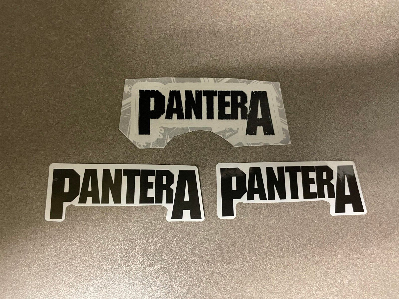 Lot of 3 PANTERA 1" x 2 3/4" Band Logo STICKERS Black White FAST! FREE Dimebag