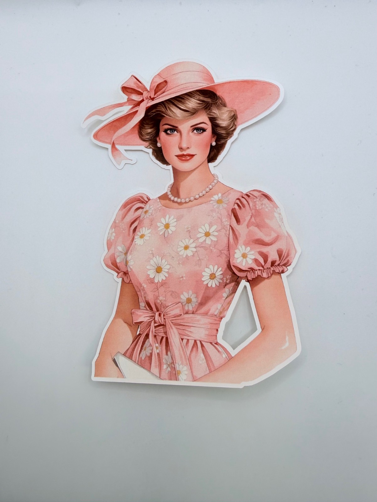 Brand New Gorgeous Princess Diana in Pink Sticker 3" by 4.5"