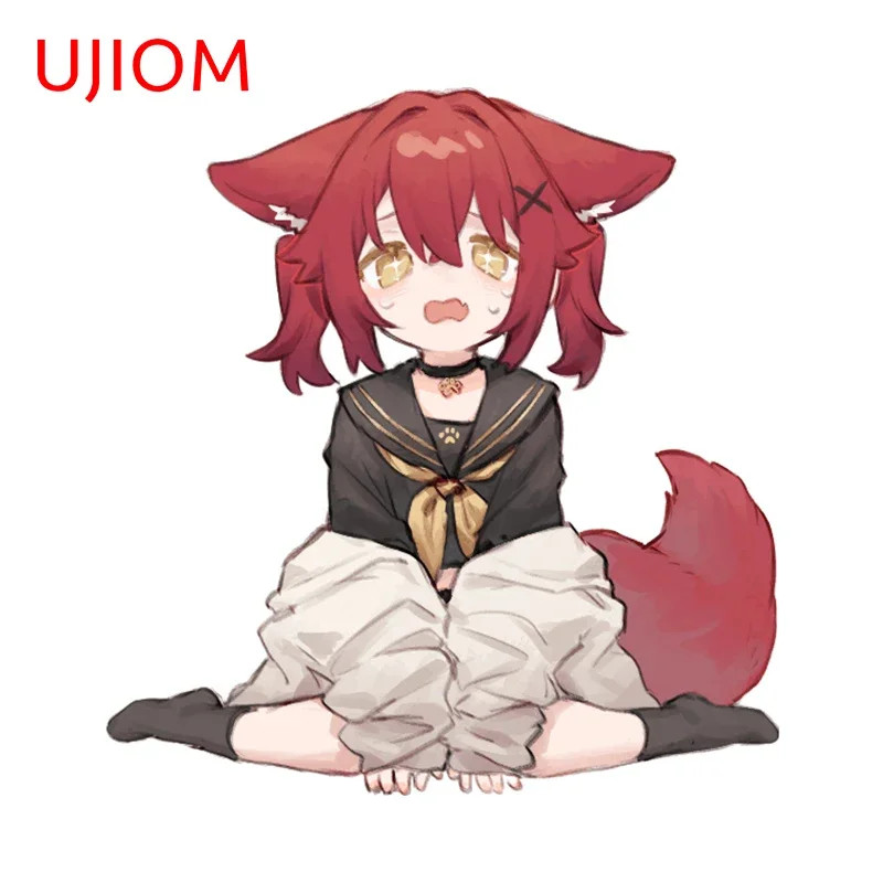 UJIOM Cool Furry Girl Cute Wall Sticker Personality Baby Nursery Room Wallpapers