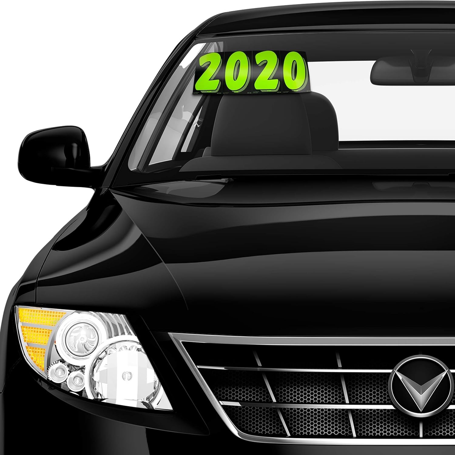 EZ Line Vinyl Decals for Cars Chartreuse Large Number Stickers Windshield Pricin