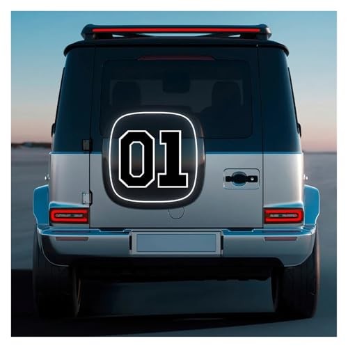 50X60cm 01 Decals PVC Car Door Side Stickers Auto Waterproof Vinyl Film Black