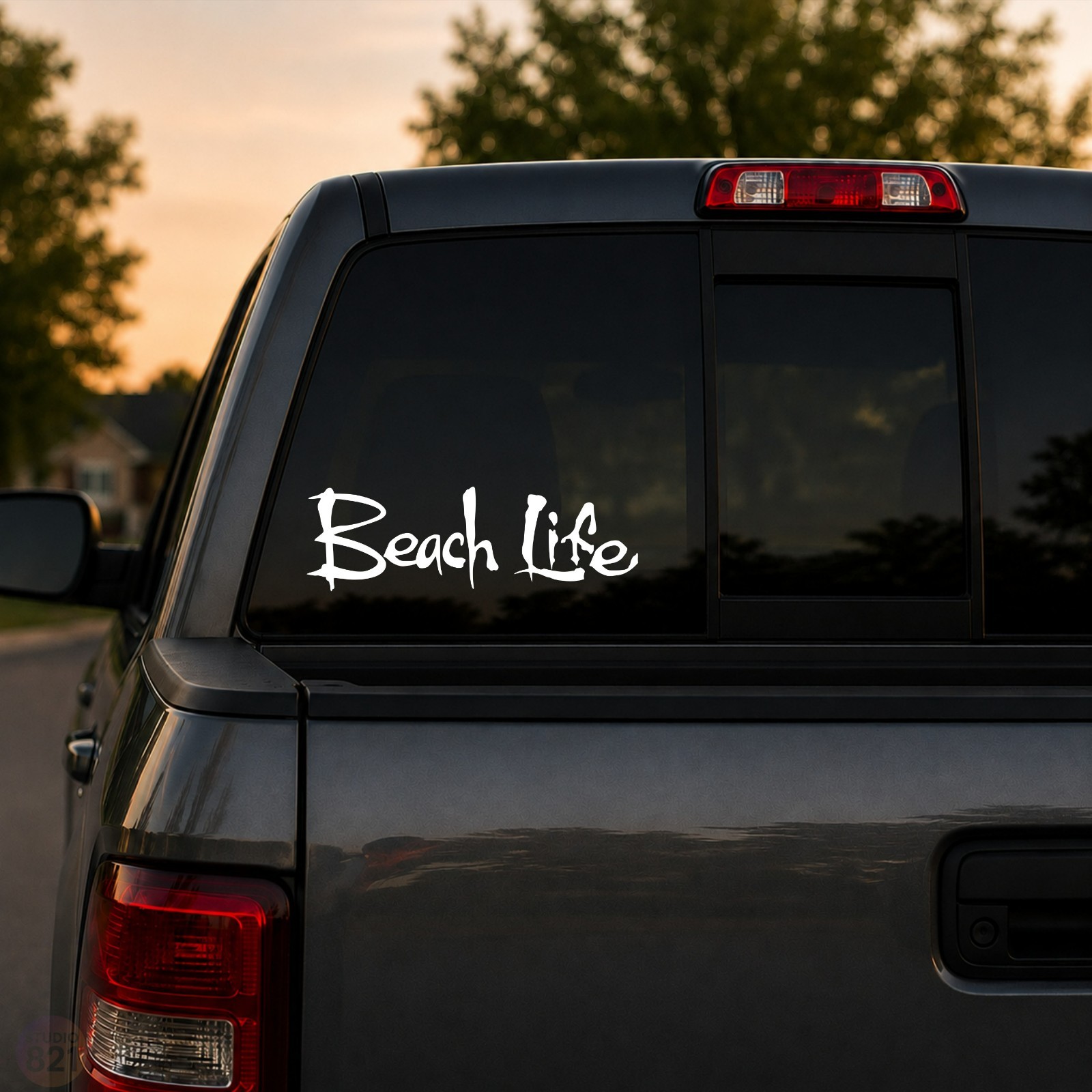 Beach Salt Life Vinyl Decal Sticker – Die Cut watersports boating surfing