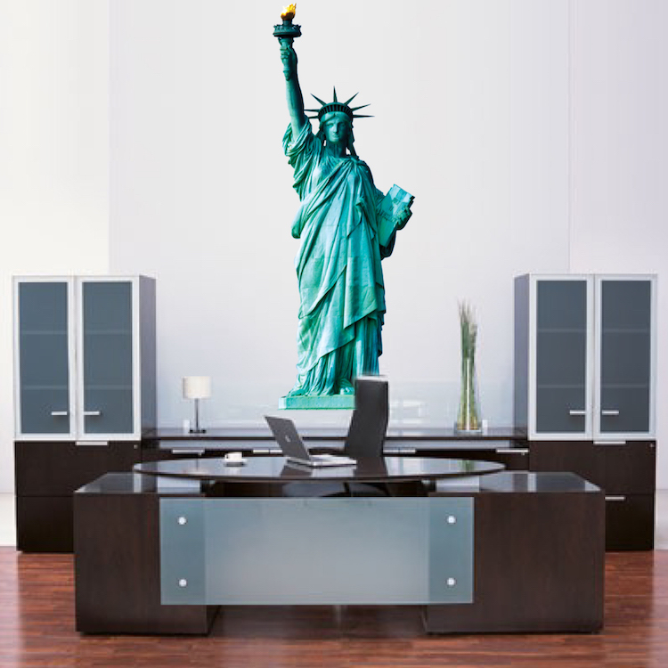 Statue Of Liberty Wall Decal New York Wall Mural Home Wallpaper Sticker, a79
