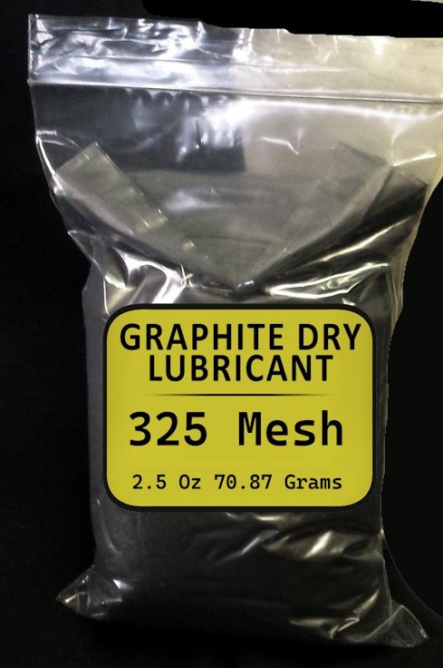 2.5oz Graphite Powder Dry Lubricant 44 Micron 325 Mesh High Temp 700F
