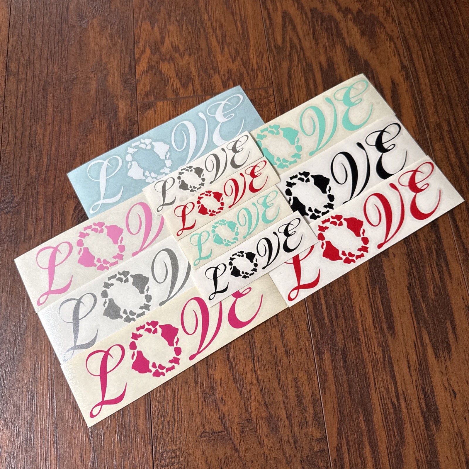 Hawaii Love Island’s Sticker Decal New 4” or 7" Inch 7 Colors To Chose From Kind