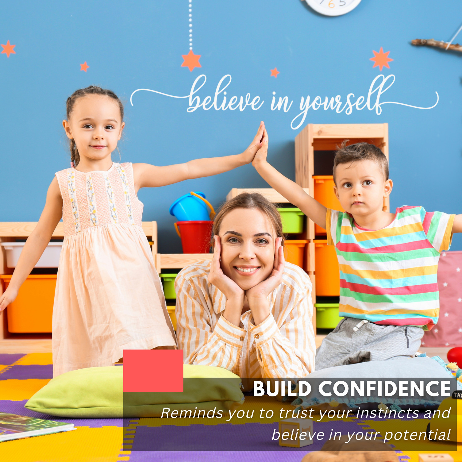 Motivational Wall Decal Quote – Believe in Yourself – Inspirational Home Decor
