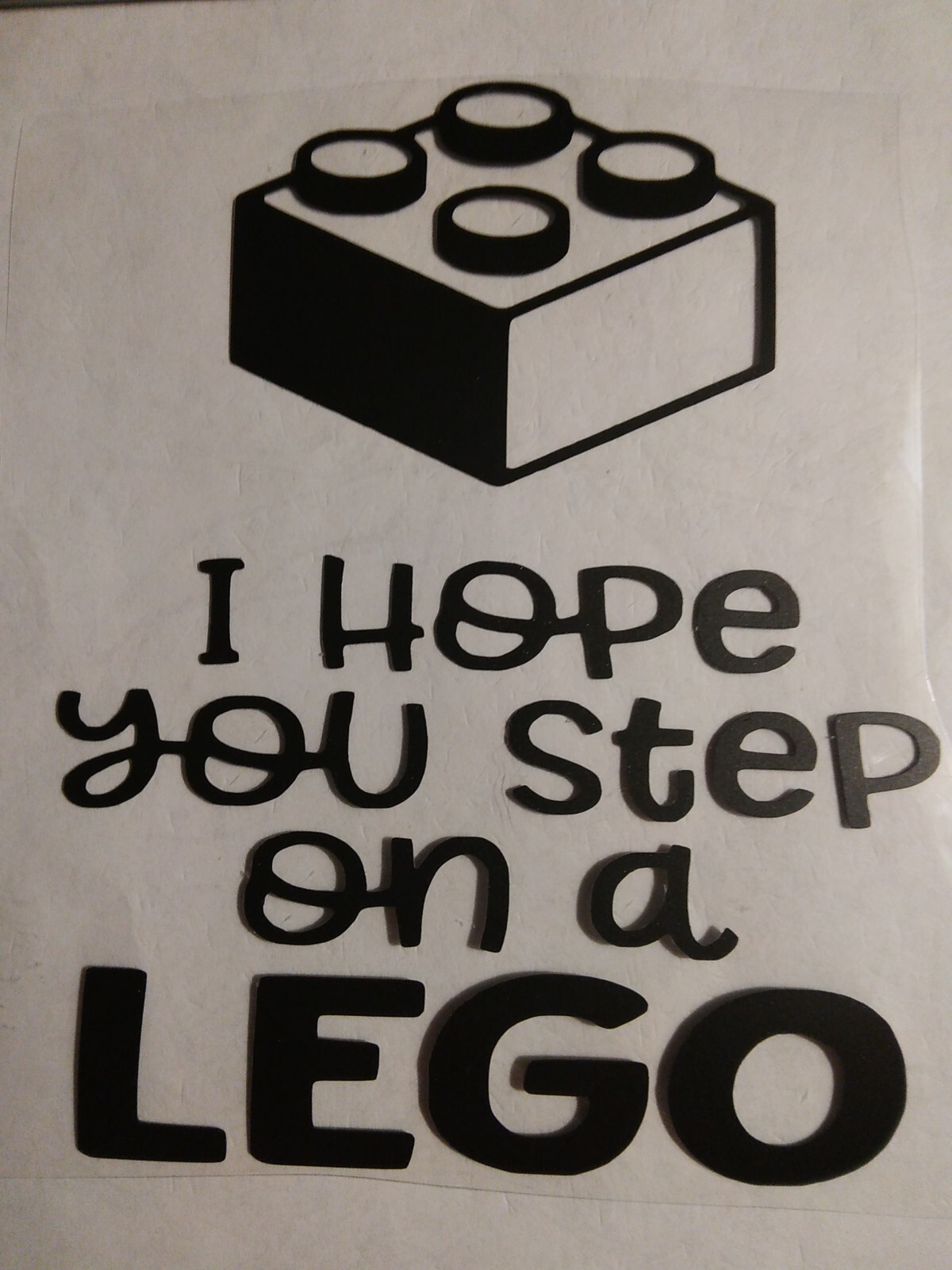 Step On A Lego Decal
