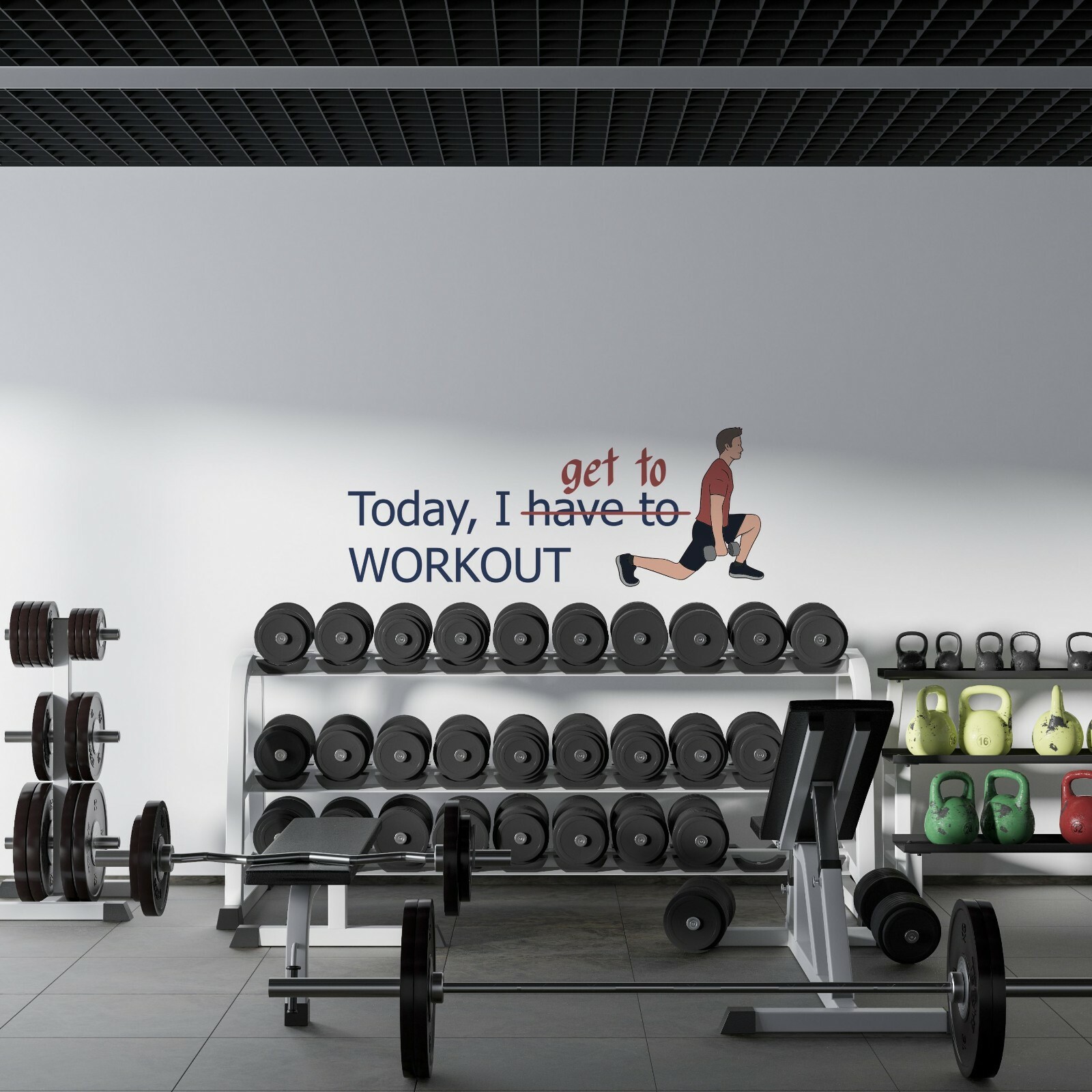 Adhesive Gym Addict Inspirational Quotes Decor Vinyl Home Living Room Wall Decal