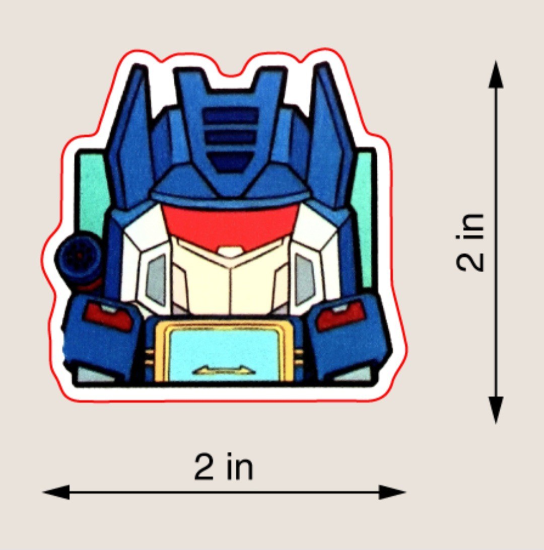 TRANSFORMERS X SOUNDWAVE X 2X2 INCH STICKER X CELL PHONE COVER STICKER X