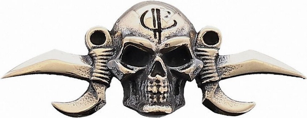 Bastinelli Creations Small Reaper Menuki Light Bronze Small Reaper Skull
