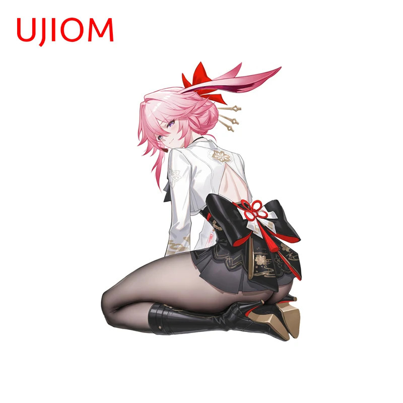 UJIOM Evanescia Kneeling Position Waifu Wall Sticker Decal Sofa Wall Wallpapers