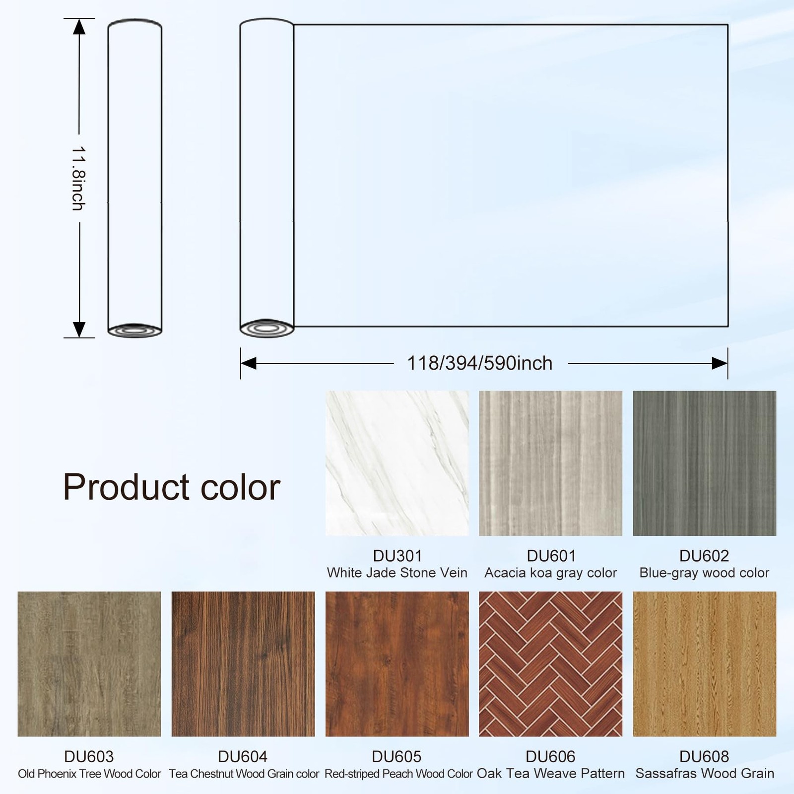 Wood Grain Peel and Stick Floor Tiles， Vinyl Floor Tiles，Peel and