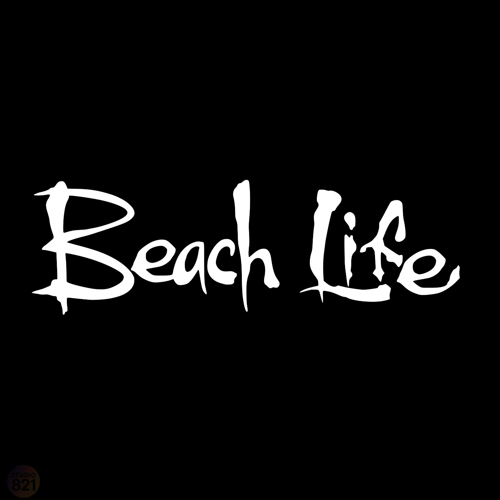 Beach Salt Life Vinyl Decal Sticker – Die Cut watersports boating surfing