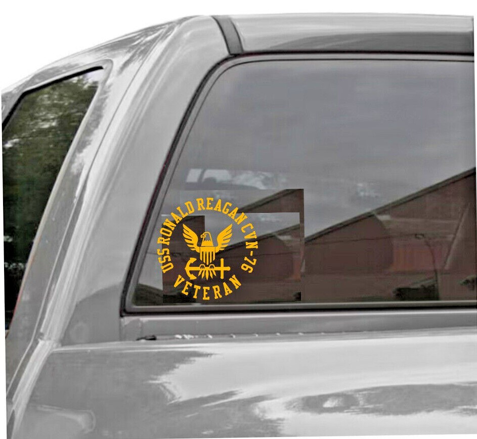 USS RONALD REAGAN CVN-76 VETERAN Vinyl Decal STYLE 1 U.S. NAVY