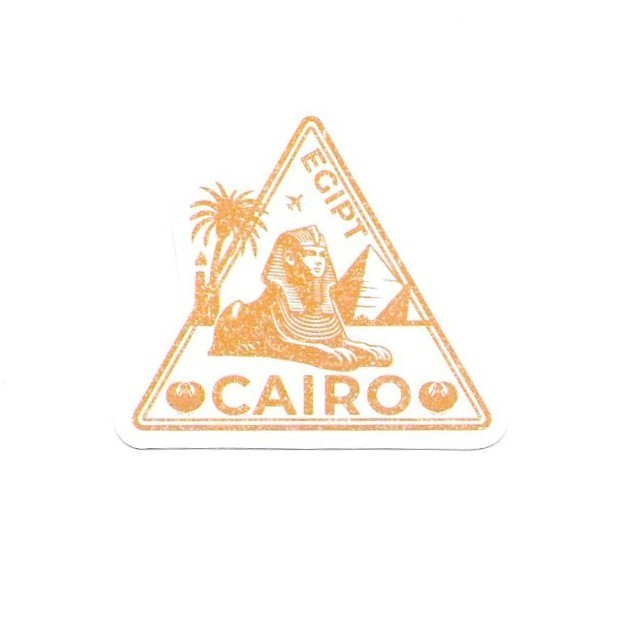Cairo Egypt Vinyl Sticker Great Sphinx Pyramids Travel Souvenir Laptop Gift Art