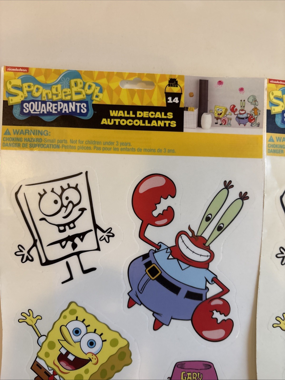SPONGEBOB SQUARE PANTS Sandy Patrick Squidward Gary Nickelodeon Wall decals 2