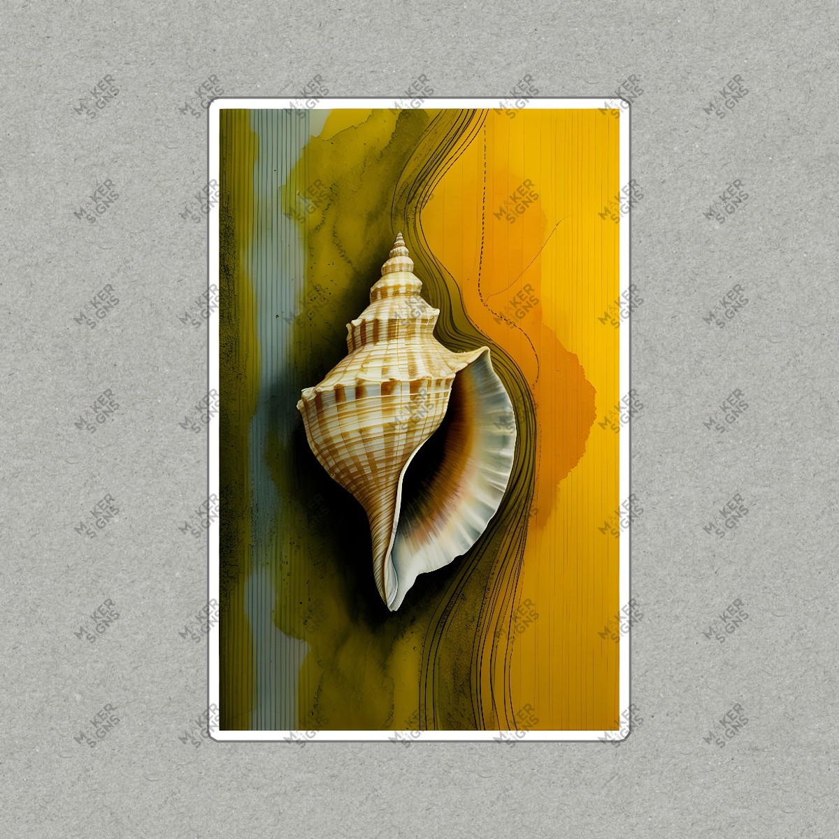 Stunning Spiral Seash*** Art Print Coastal Decor Beach Home Aesthetic #8056