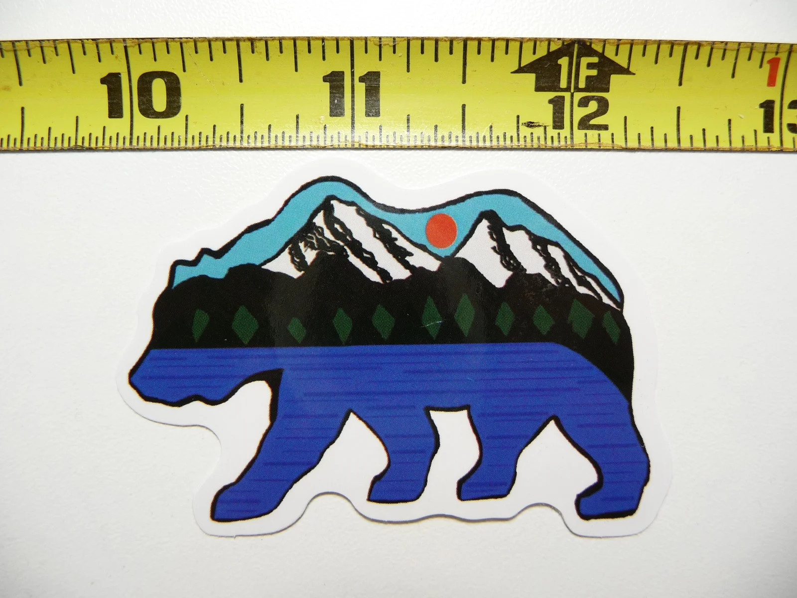 OREGON BEAR NATURE MOUNTAIN RANGE SCENE SMALL STICKER DECAL PRIDE TRAVEL
