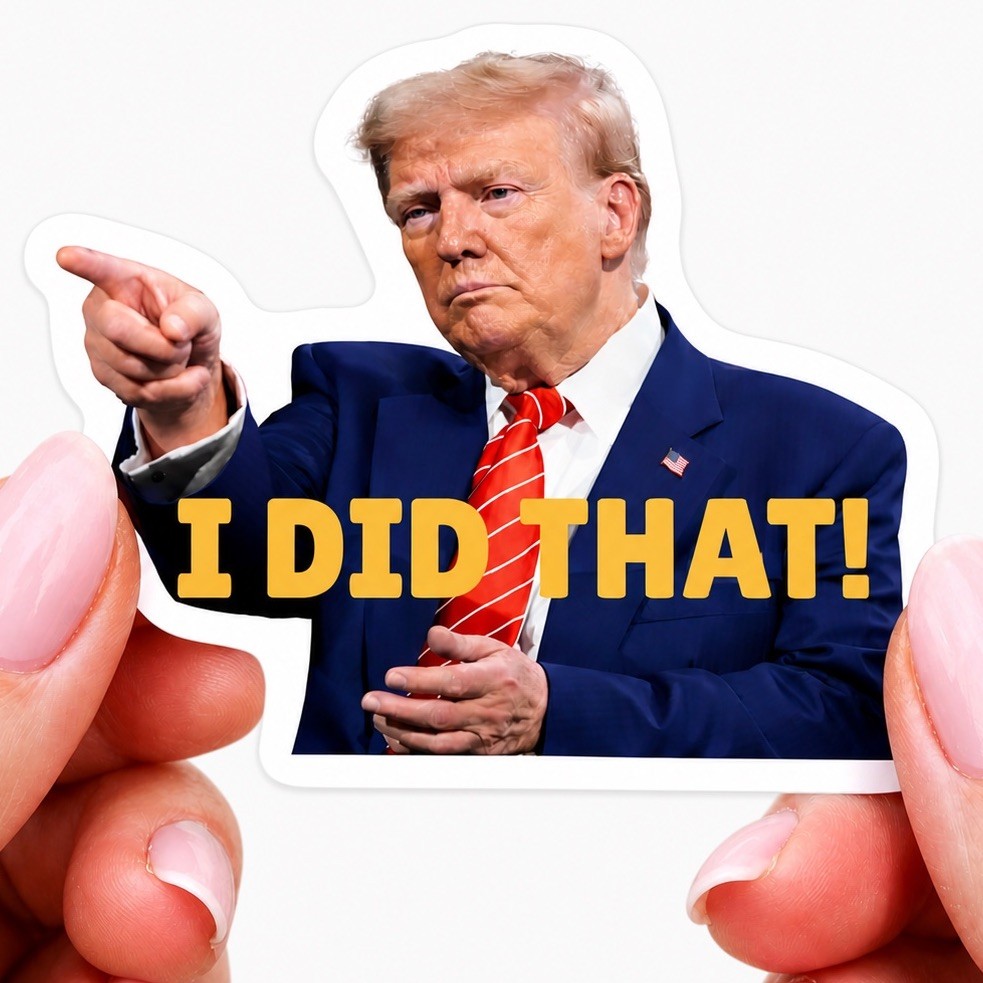 Trump I Did That 20 Pcs 2" Stickers Waterproof Vinyl Decals for Car Gas Pump