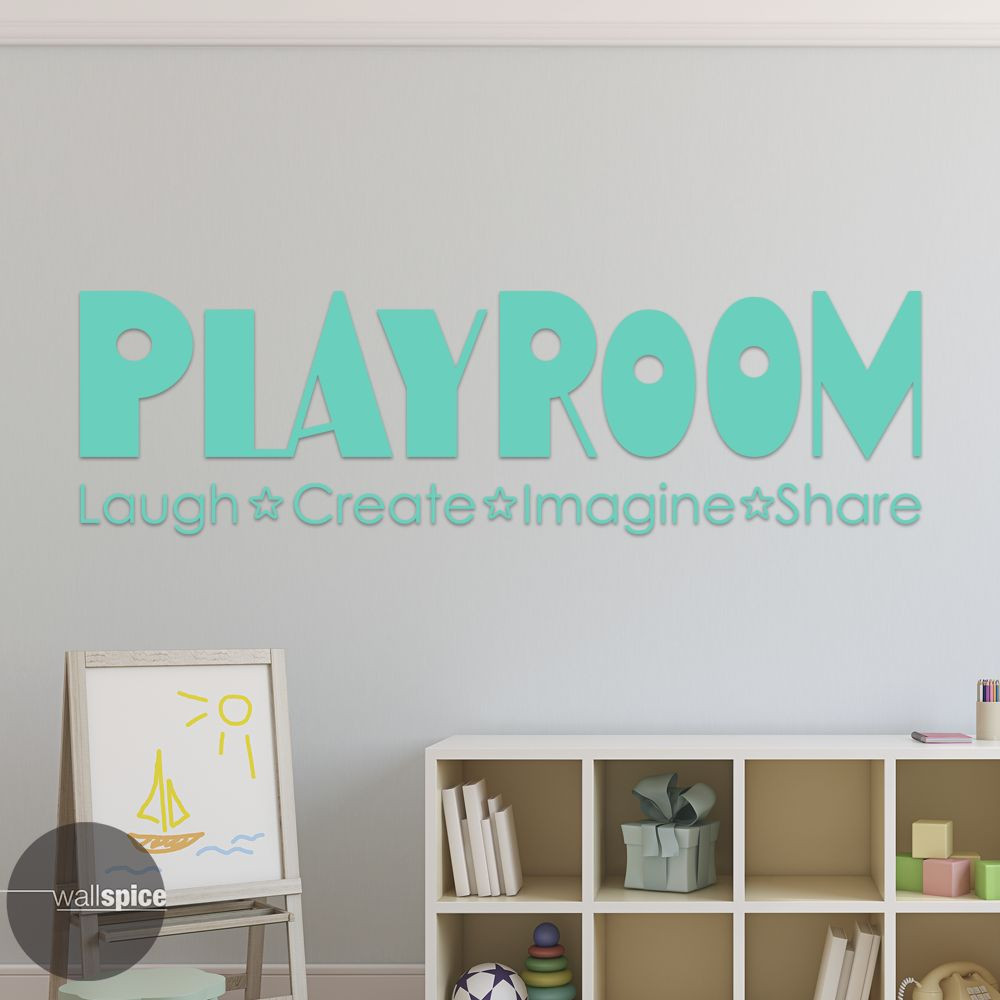 Playroom Laugh Create Imagine Share Vinyl Wall Decal Sticker