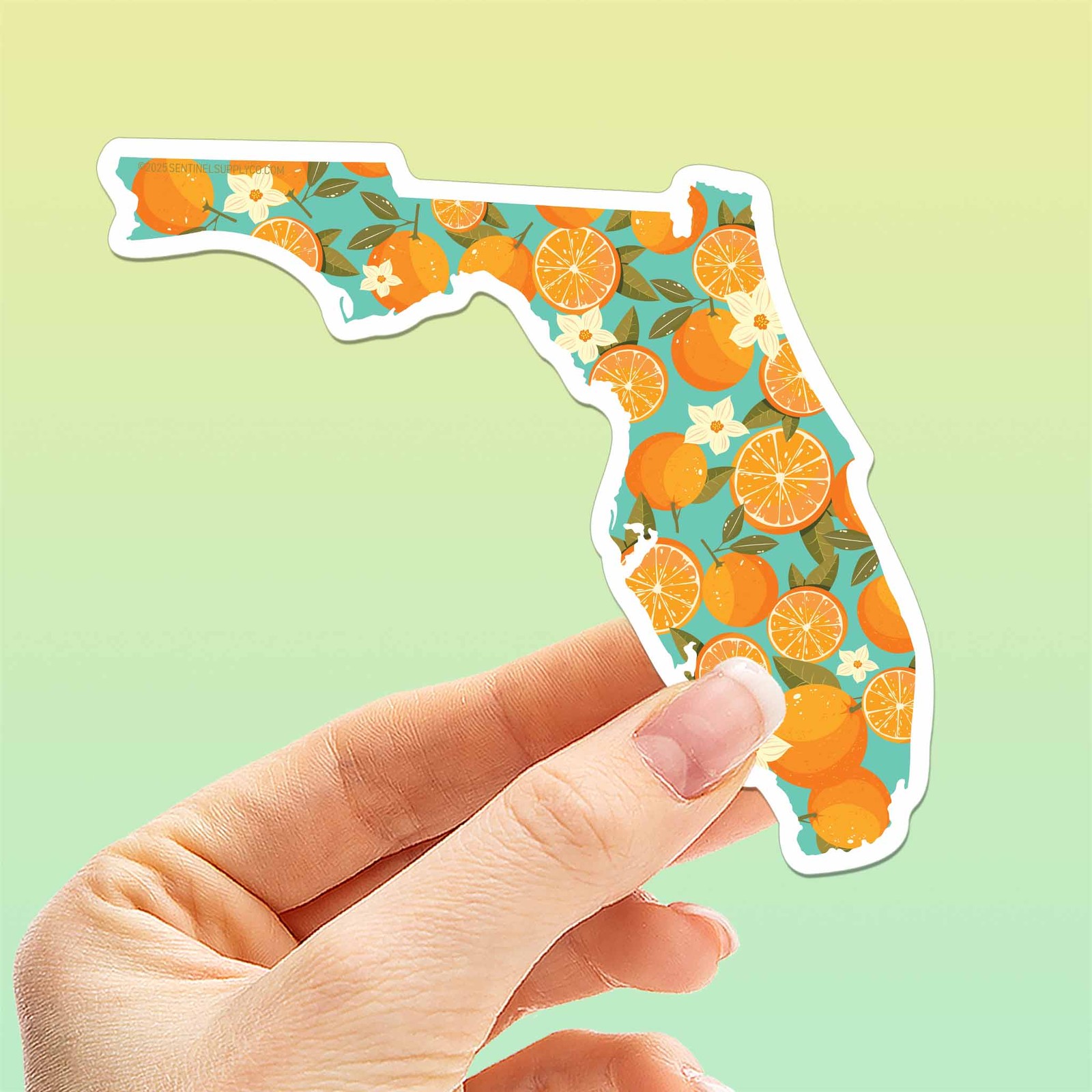 Florida Orange Bumper Sticker – Cute FL Decals