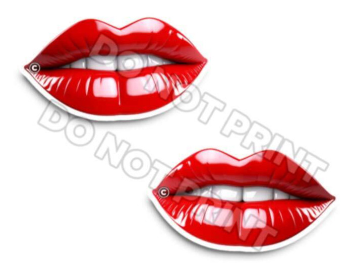 Seductive Lips – Sexy mouth Stickers Decals Die Cut Creepy – MOUTH Only 33412