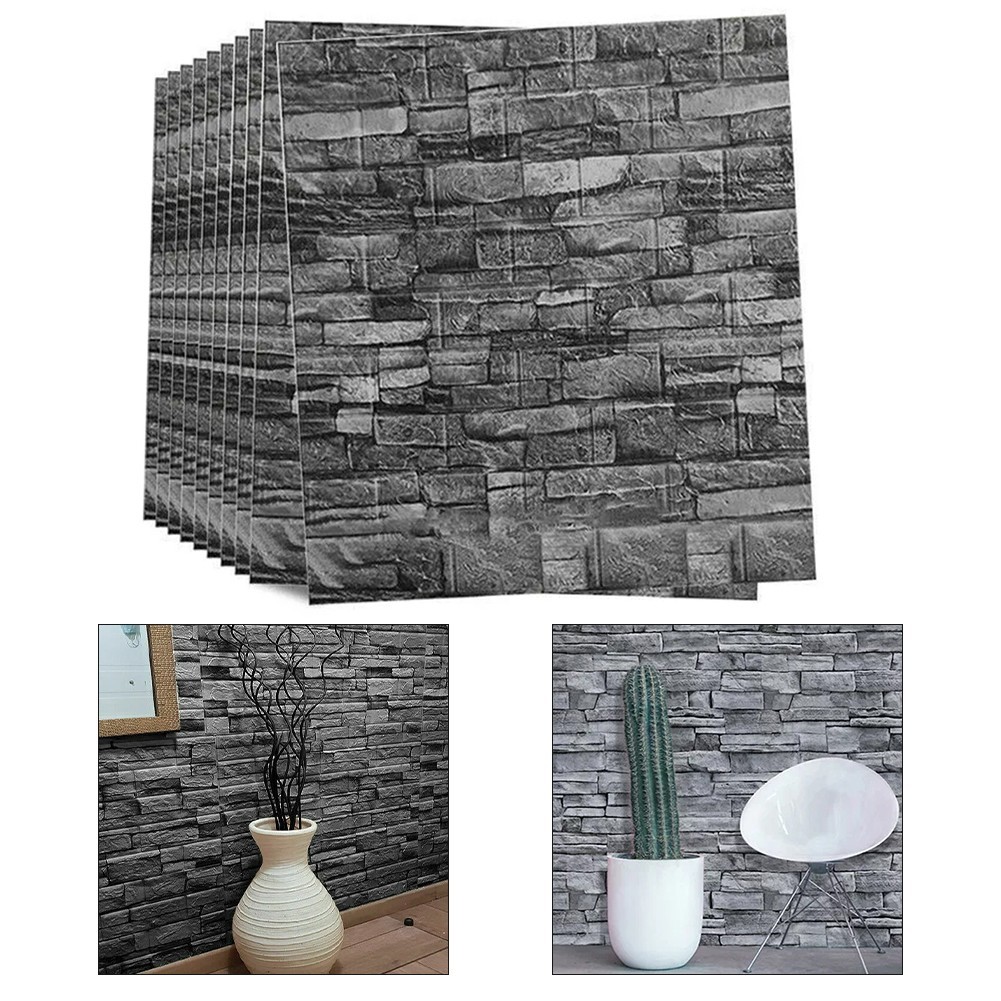 Protect Your Walls with Soft Foam Panel 3D Brick for TILE Design (20 Pieces)