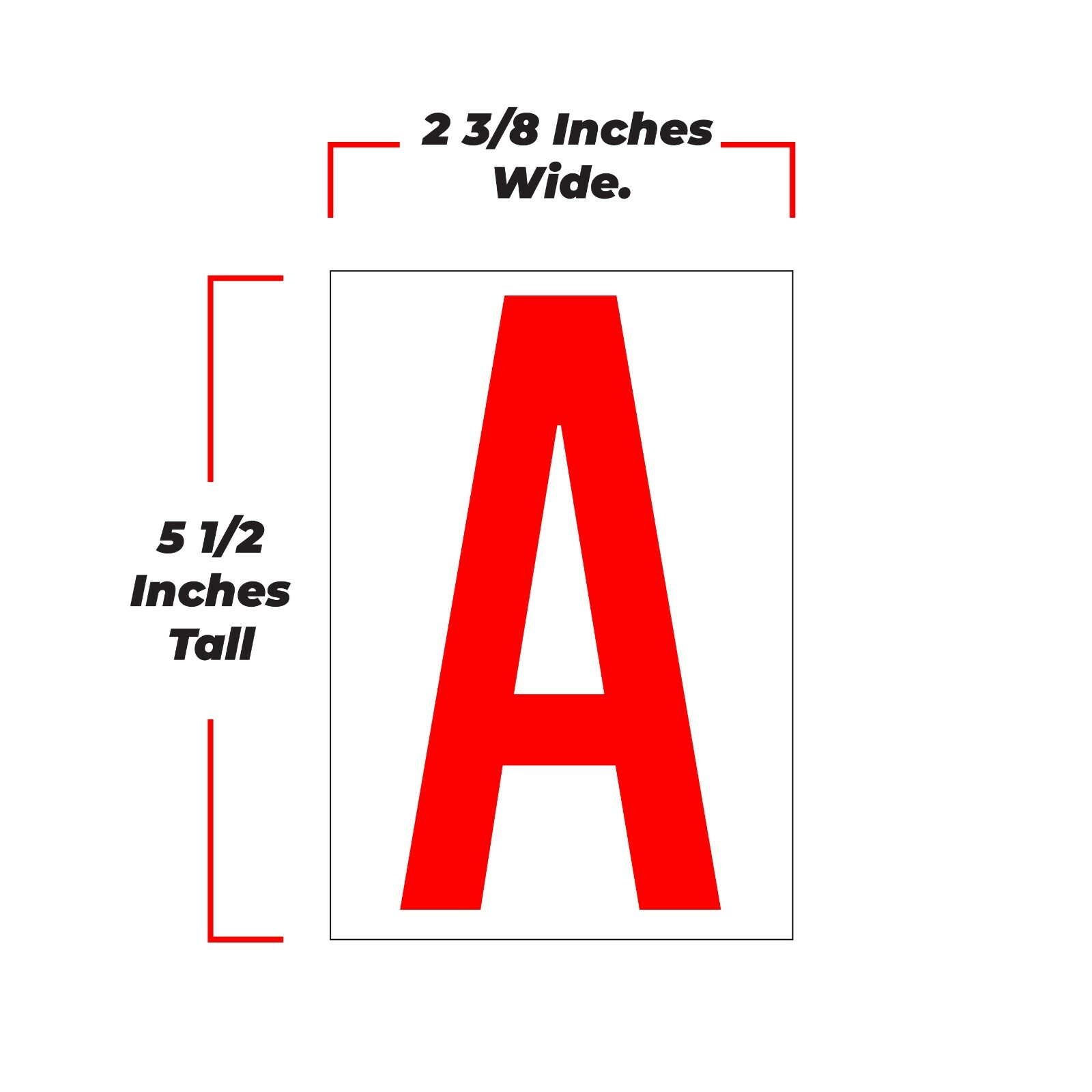 Adhesive Alphabet Letter Starter Kit, Vinyl Decal Set Includes 30 Dozen 5.5"