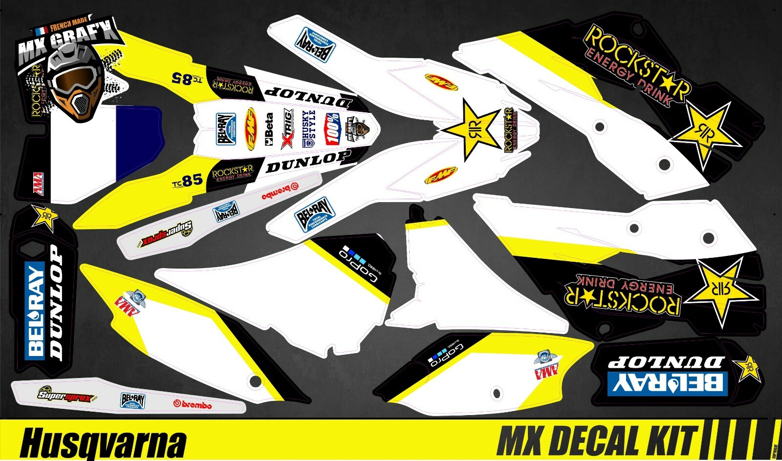 MX Decal Kit For Husqvarna – Replica 2017