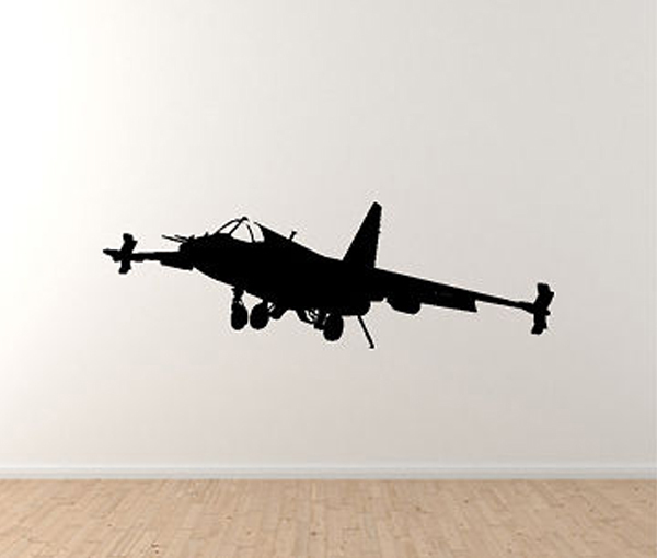 Military Vehicles – Jet Fighter Plane Version 1 – Vinyl Wall Decal