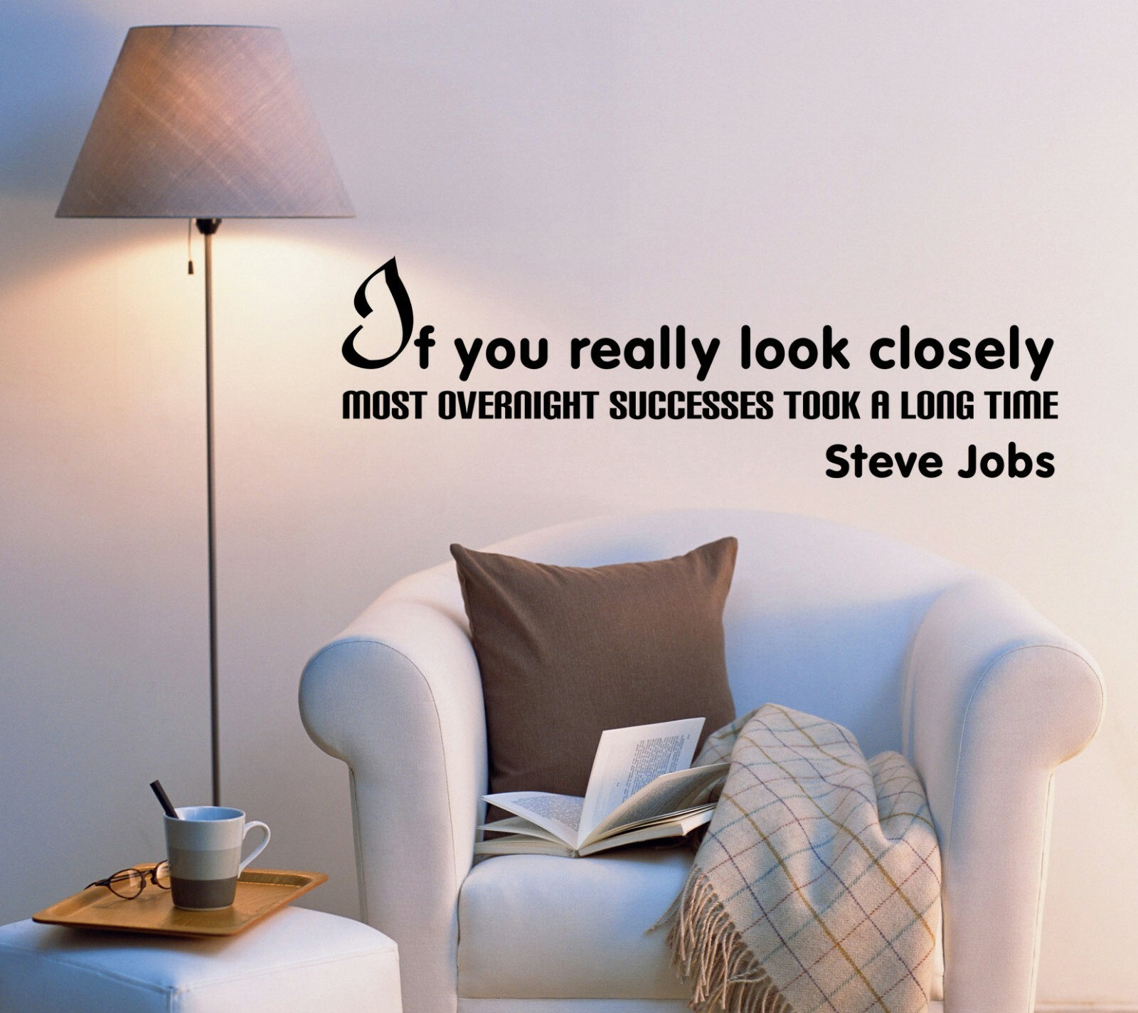 Wall Decal Inspirational Letters Office Quote Famous Words Vinyl Sticker ed1575
