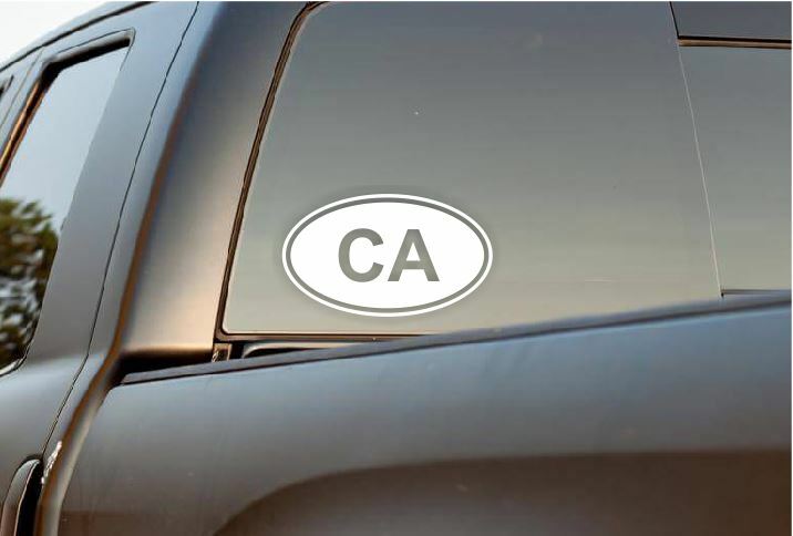 STATE OVAL Decal Sticker ALL 50 STATES to choose from hunt fish rzr run walk