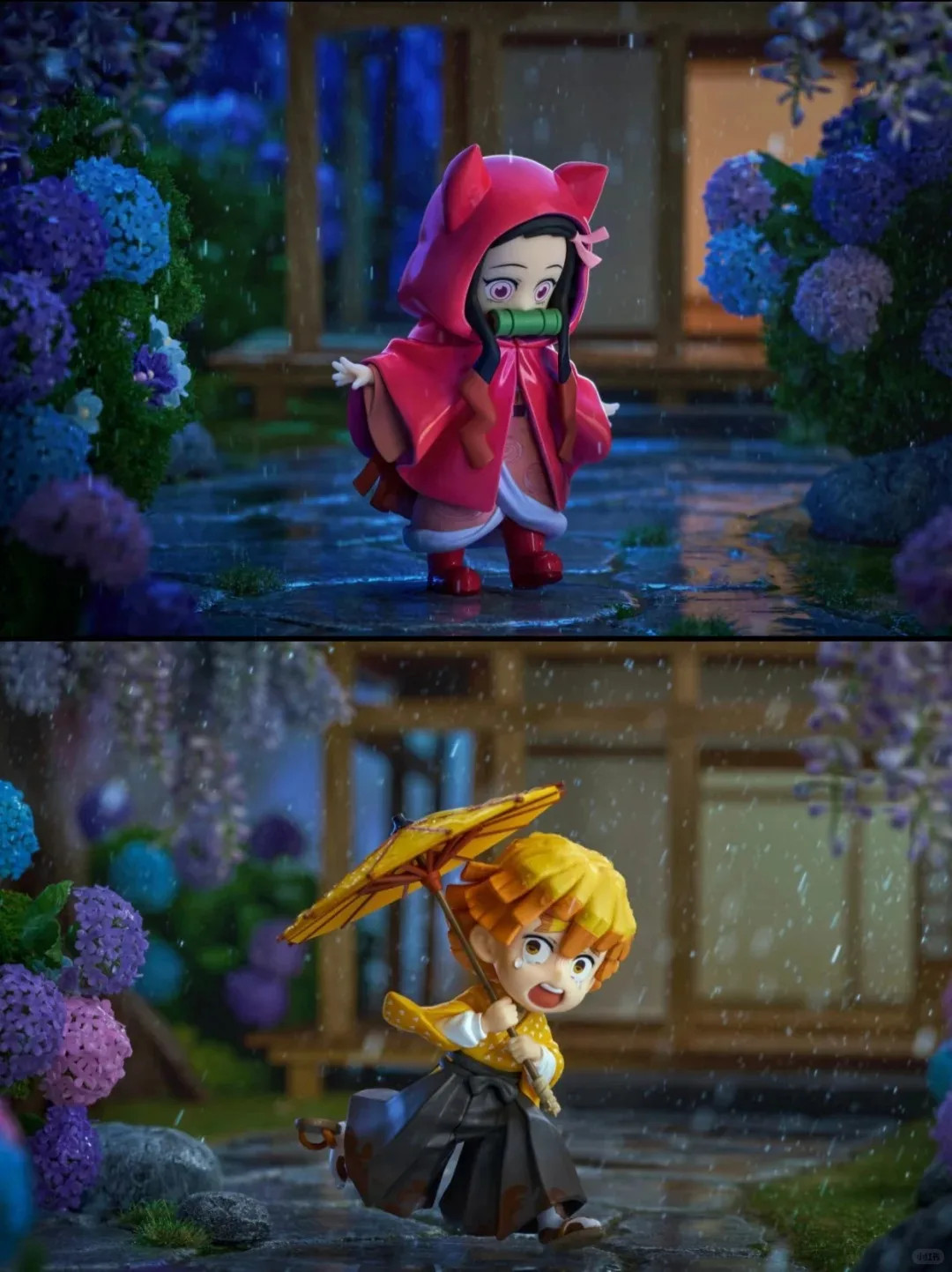 New Anime Figure Demon Slayer Figures Kimetsu No Yaiba Doll Plum Rain Series Bli