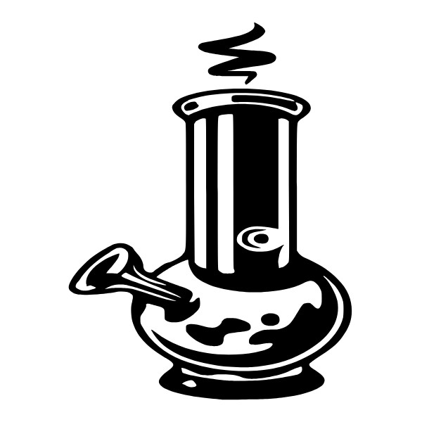 Black Bong Weed UV Safe Vinyl Sticker 420 Blaze It Weed Cannabis Joint Marijuana