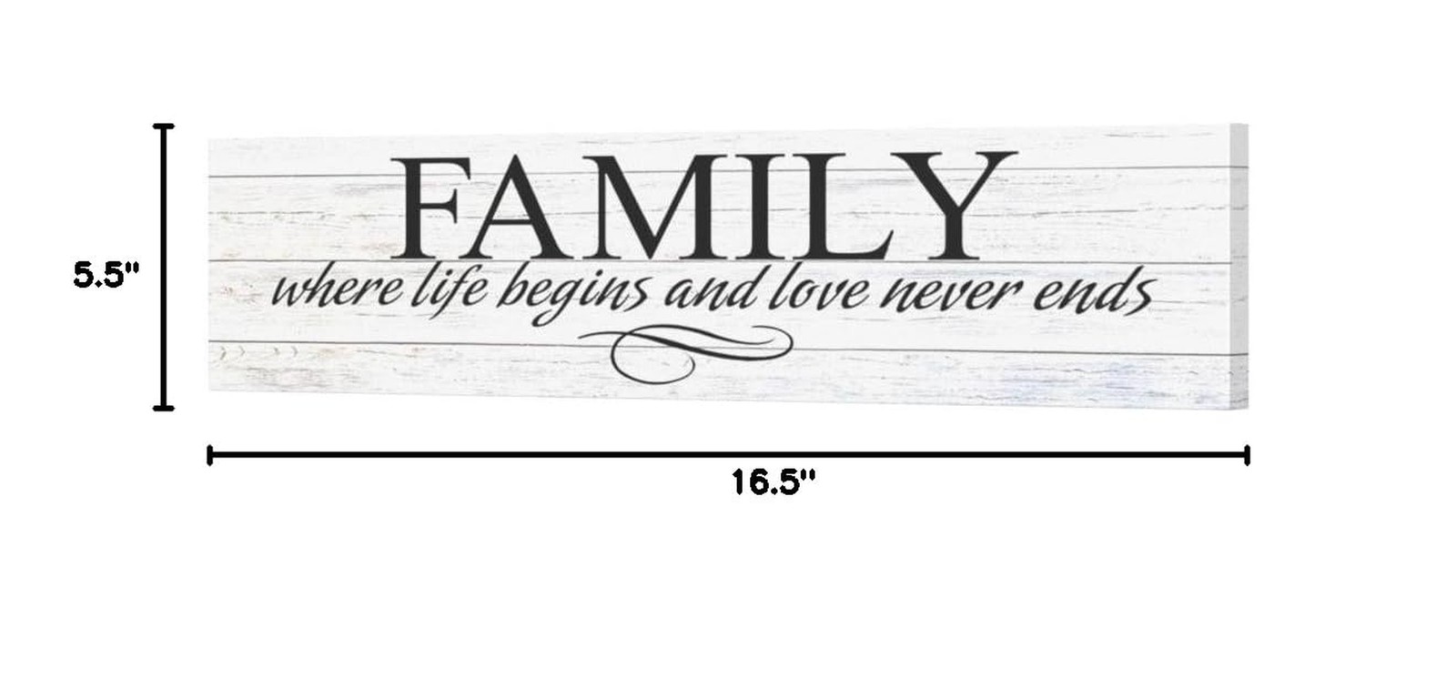 Kas Home Inspirational Quotes Motto Canvas Wall Art,Family Prints Signs Frame…